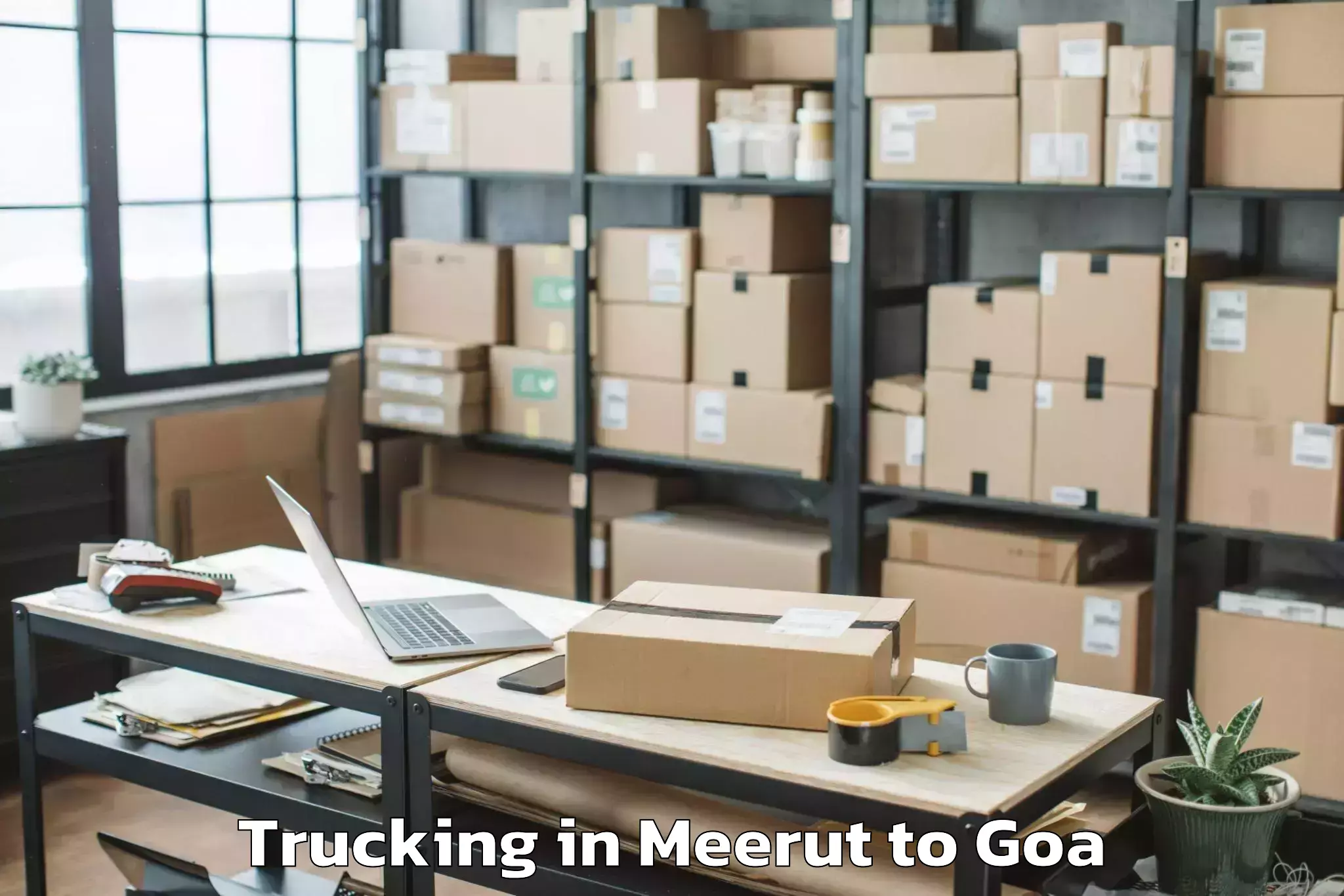 Book Your Meerut to Bicholim Trucking Today